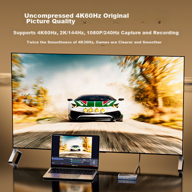 Карта видеозахвата BIAZE HDMI 4K 60 Гц для PS5, Switch 2 и камер - изображение 4