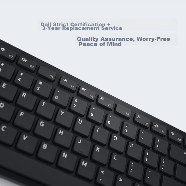 Комплект беспроводной клавиатуры и мыши DELL KM5221W с USB-адаптером, черный - изображение 11