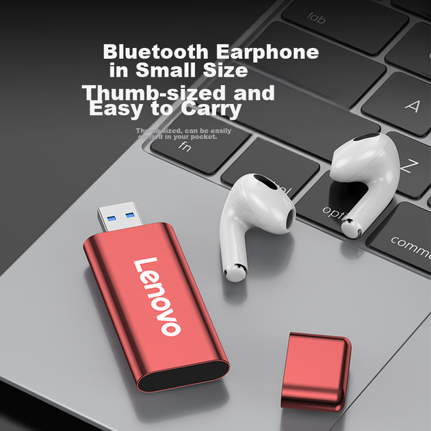 Портативний твердотільний накопичувач Lenovo (PSSD) 128 ГБ, інтерфейс USB 3.1, серія ZX1Mini, червоний - зображення 8