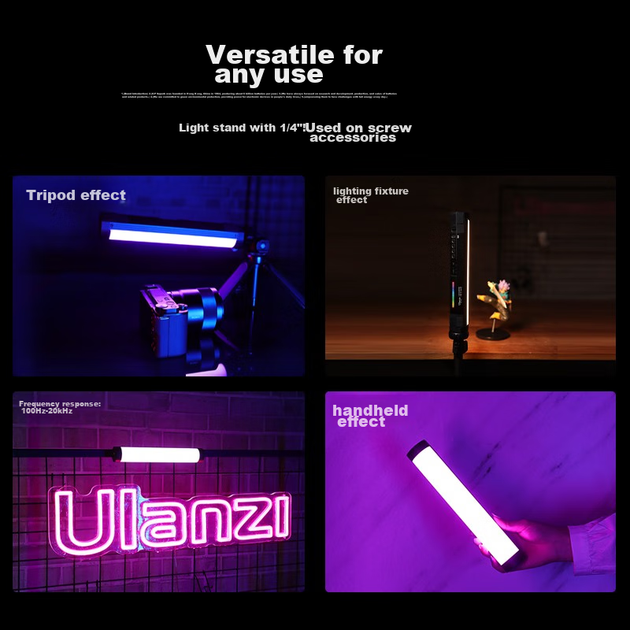 Светодиодный светильник Ulanzi VL110, магнитный, RGB, полноцветный, портативный, ручной, двухцветная температура, для фото, видео и трансляций - Фото 12 Светодиодный светильник Ulanzi VL110, магнитный, RGB, полноцветный, портативный, ручной, двухцветная температура, для фото, видео и трансляций - изображение 12