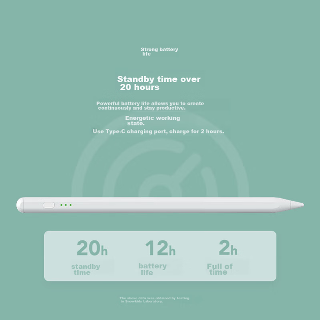 Стилус Snowkids для iPad, емкостный, аналог Apple Pencil 2-го поколения, для iPad 10.9, Air 4/5/6, Pro 2024 - изображение 11