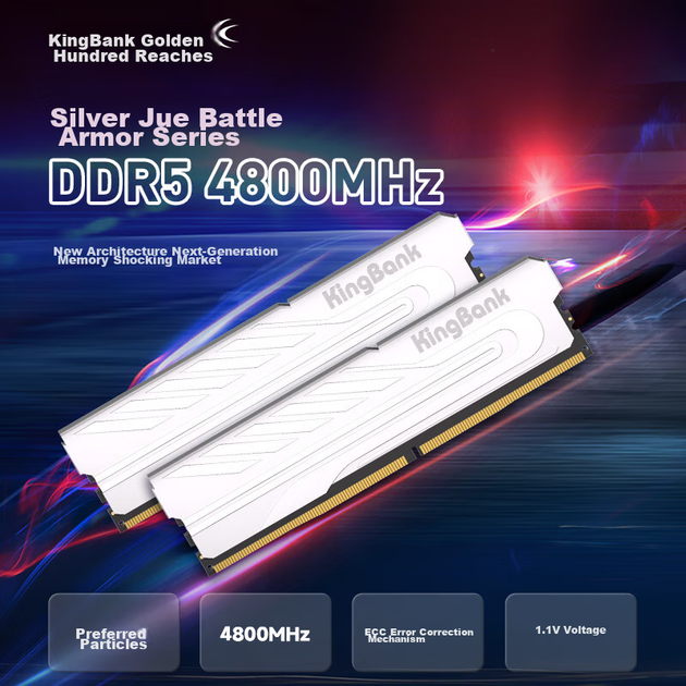 Модуль оперативной памяти KINGBANK 16 ГБ DDR5 4800 для настольных компьютеров, Yinjue - изображение 5