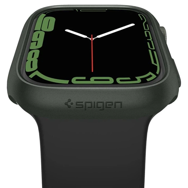 Чохол Spigen для Apple Watch 7 45 mm Thin Fit Military Green (ACS04175) - Фото 7 Чохол Spigen для Apple Watch 7 45 mm Thin Fit Military Green (ACS04175) - зображення 7