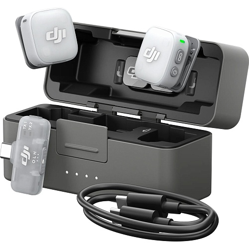 Мікрофонна радіосистема DJI Mic Mini 2 (2 TX + 1 Mobile RX + Charging Case) мікрофон бездротовий петличний (мобільна версія для смартфона) - Фото 7 Мікрофонна радіосистема DJI Mic Mini 2 (2 TX + 1 Mobile RX + Charging Case) мікрофон бездротовий петличний (мобільна версія для смартфона) - изображение 7