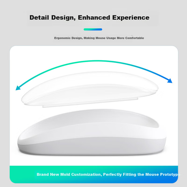 Подставка Mryc для Apple Magic Mouse с беспроводной зарядкой эргономичная, черная - Фото 3 Подставка Mryc для Apple Magic Mouse с беспроводной зарядкой эргономичная, черная - изображение 3