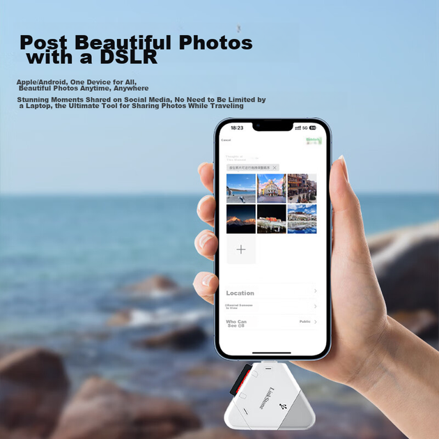 Картридер LinkStone USB 3.0 OTG SD/TF с Lightning и Type-C для смартфонов и камер - Фото 5 Картридер LinkStone USB 3.0 OTG SD/TF с Lightning и Type-C для смартфонов и камер - изображение 5