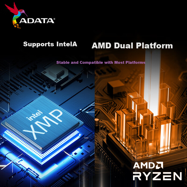 ADATA, комплект 16 ГБ (8 ГБ*2), DDR4 3600 МГц, модуль оперативной памяти для настольных компьютеров, XPG Longyao D35G, матовый белый, игровой модуль памяти с RGB-подсветкой - изображение 7