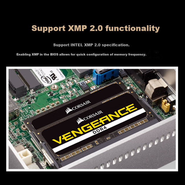 Оперативная память Corsair SODIMM DDR4-3200 16384MB PC4-25600 Vengeance (CMSX16GX4M1A3200C22) - изображение 5