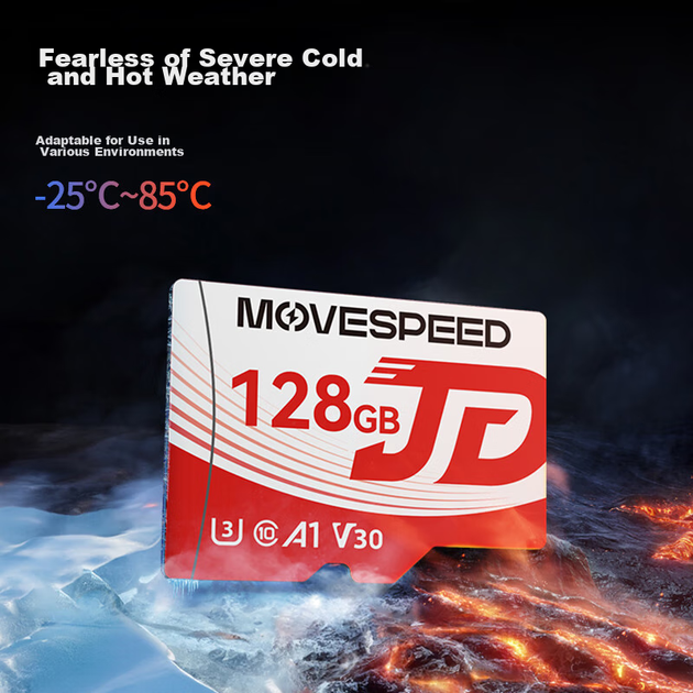 Карта памяти MOVE SPEED JOY microSD 128 ГБ U3 V30 A1 C10 - Фото 5 Карта памяти MOVE SPEED JOY microSD 128 ГБ U3 V30 A1 C10 - изображение 5