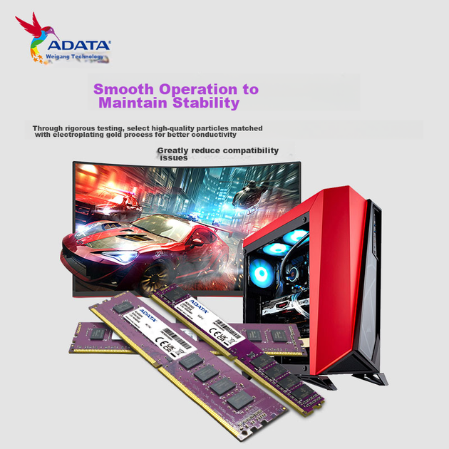 Оперативная память ADATA 16 ГБ DDR4 2666 для настольных компьютеров, Wanziqianhong - изображение 7