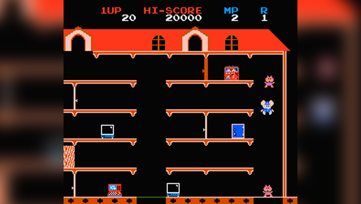 Игра RMC Famicom Dendy Mappy 90х TV Game Английская Версия Только Картридж Б/У - изображение 2