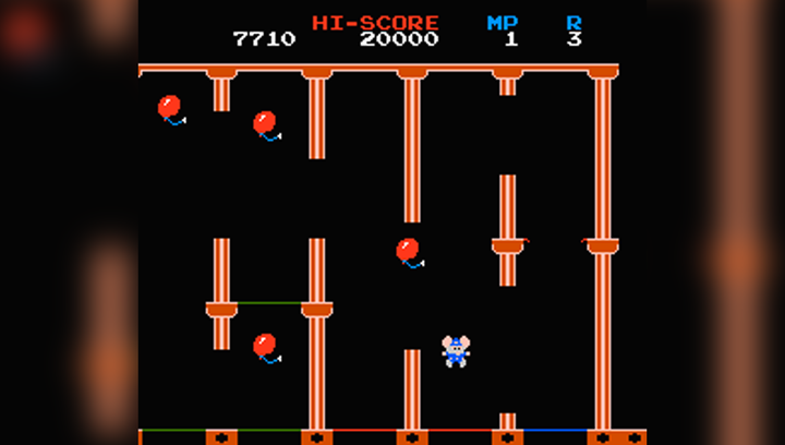 Игра RMC Famicom Dendy Mappy 90х TV Game Английская Версия Только Картридж Б/У - изображение 5
