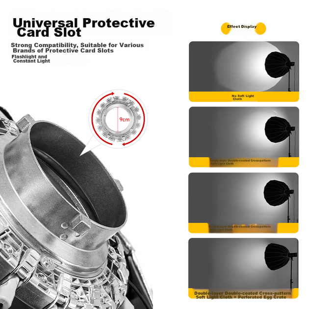 Beiyang 65cm Lantern Softbox, аксессуар для фотосъемки в виде светового шара, софтбокс, студийный аксессуар, портативный складной софтбокс для прямых трансляций Baorong с прорезью для карт, световой бокс для софтбола - изображение 8