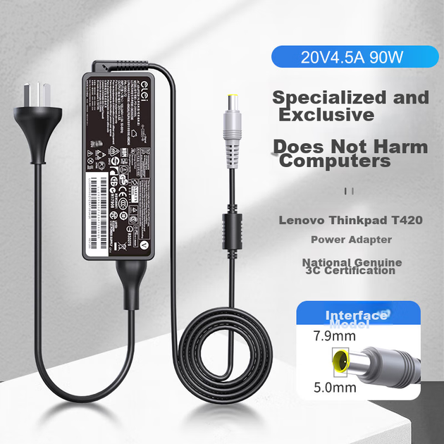 Зарядний пристрій Elei для Lenovo ThinkPad E40/E420/T410/T420i/T430/T520i, 20 В 4.5 А 90 Вт - зображення 4