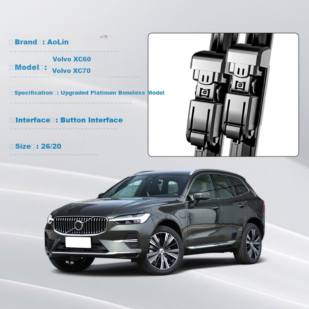 Щетки стеклоочистителя Aolin для Volvo XC60 2009-2017, XC70, V60 2011-2018 и V70 - изображение 5