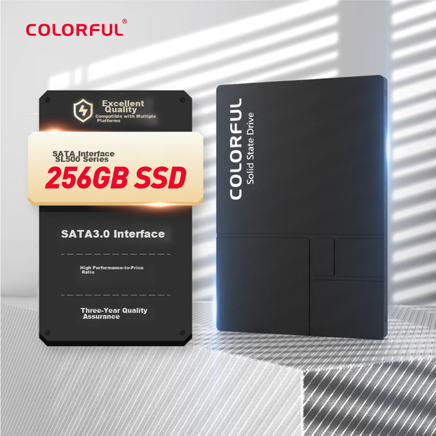 Красочный твердотельный накопитель SSD объемом 256 ГБ, интерфейс SATA 3.0, серия SL500. - изображение 4