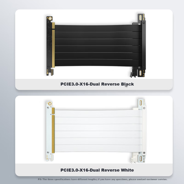 Райзер ZHENWEI ZW-PCIE34 PCI-E 3.0 x16, 10 см, черный - изображение 5