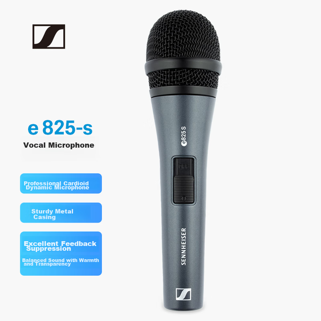 Микрофон Sennheiser E825-S динамический проводной - изображение 4