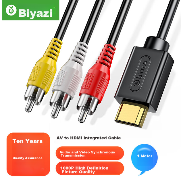 Конвертер Biaze ZH260 AV-HDMI 1080p черный - Фото 2 Конвертер Biaze ZH260 AV-HDMI 1080p черный - изображение 2