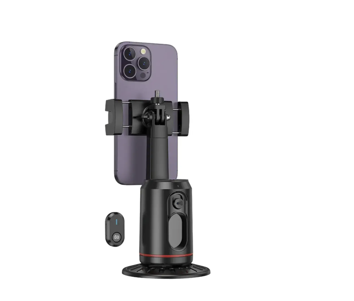 Штатив-стабилизатор Q02 AI Face Tracking 360° для смартфона с автоматическим отслеживанием лица, управлением жестами, аккумулятором 1200 мА·ч и временем работы до 6 часов - изображение 4