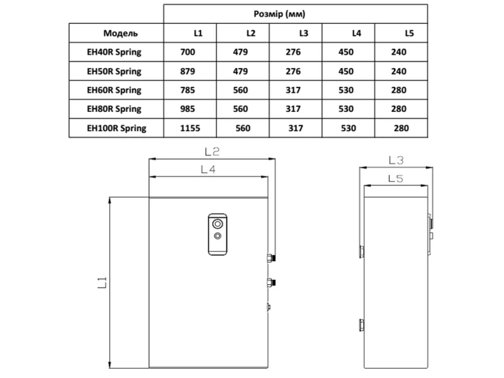Водонагрівач Willer EH60R Spring - зображення 10