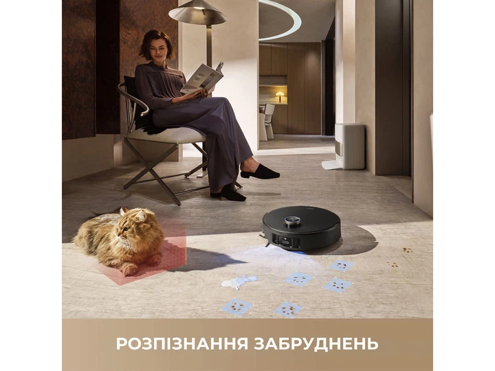 Пилосос робот миючий з базою Mova V50 Ultra Complete Black (RLV72LE-1-bl) - зображення 15