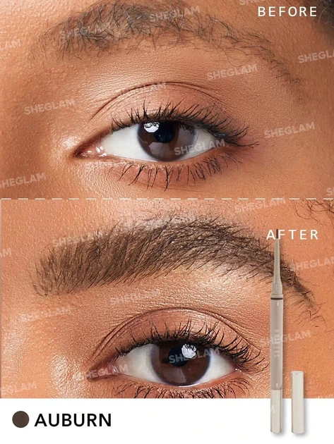 Двосторонній олівець для брів Sheglam Brows On Demand 2-in-1 Brow Pencil Auburn - Фото 2 Двосторонній олівець для брів Sheglam Brows On Demand 2-in-1 Brow Pencil Auburn - зображення 2