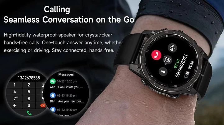 Смарт-годинник тактичний UWatch Tactix 8 Pro Black Компас, Барометр, Альтитуда - изображение 10