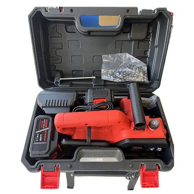 Аккумуляторная цепная пила BOXER BX3312 24 В 6 Ач шина 30 см бесщеточный двигатель с двумя аккумуляторами в кейсе - изображение 8
