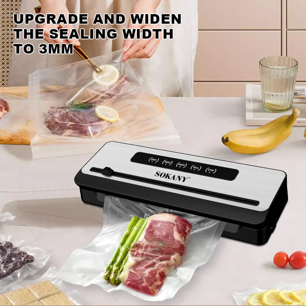 Вакуумный упаковщик Sokany SK-133076 / Упаковщик для еды - изображение 5