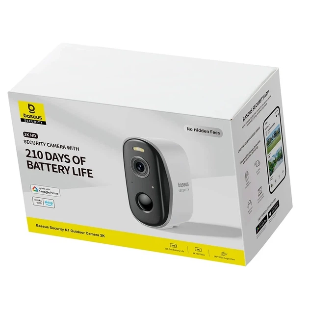 IP камера видеонаблюдения Baseus Security N1 Outdoor Camera 2K, уличная - Фото 2 IP камера видеонаблюдения Baseus Security N1 Outdoor Camera 2K, уличная - изображение 2
