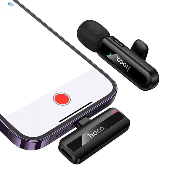 Беспроводной петличный микрофон HOCO L20 Fair (Lightning) для iPhone и iPad, двойной - изображение 5