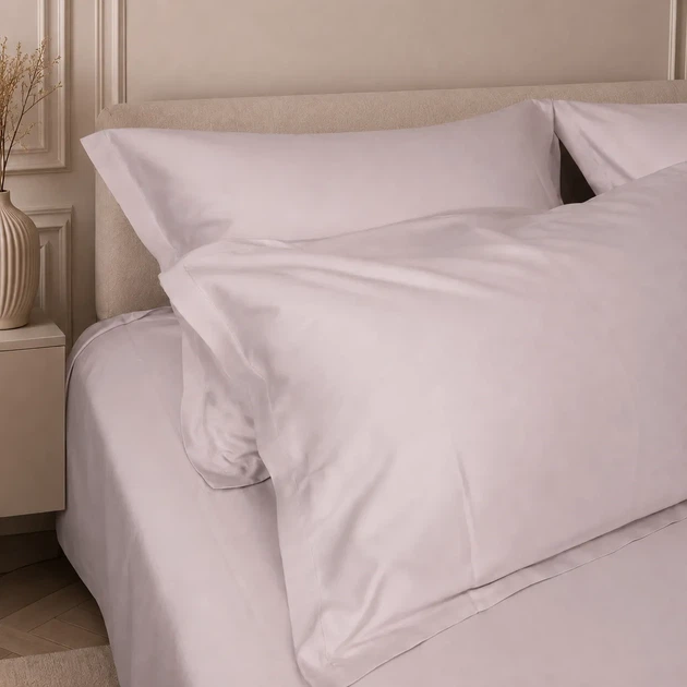Комплект постельного белья Mirson Двуспальный 175х210 см №11 Light Beige Tencel (2200013882206) - Фото 3 Комплект постельного белья Mirson Двуспальный 175х210 см №11 Light Beige Tencel (2200013882206) - изображение 3