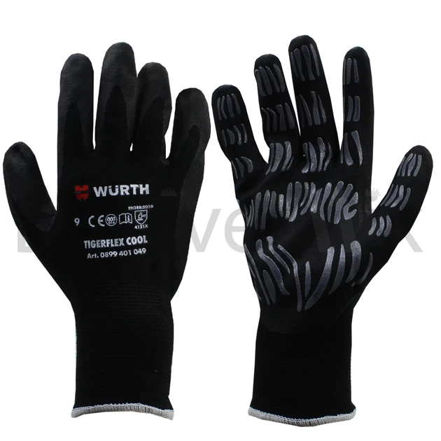 Рукавиці трикотажні робочі захисні утеплені WURTH TIGERFLEX-COOL 0899401049 L (9) покриття латексне - Фото 1 Рукавиці трикотажні робочі захисні утеплені WURTH TIGERFLEX-COOL 0899401049 L (9) покриття латексне - изображение 1