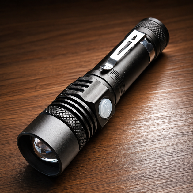 Фонарь ручной с красным светом BL T6 red зарядка USB аккумулятор 18650 - Фото 4 Фонарь ручной с красным светом BL T6 red зарядка USB аккумулятор 18650 - изображение 4
