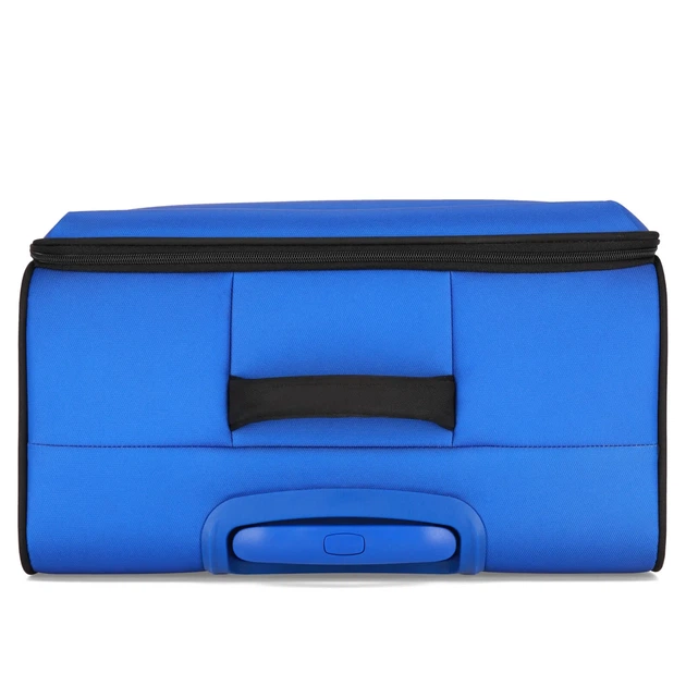 Чемодан Bagland Stella L 77 л полиэстер 900D PVC синий - изображение 7