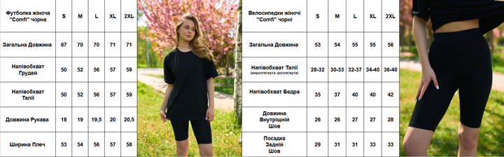 Летний женский костюм Jully черные велосипеды и футболка комплект спортивный хлопковый повседневный для фитнеса и прогулок/XXL - изображение 5