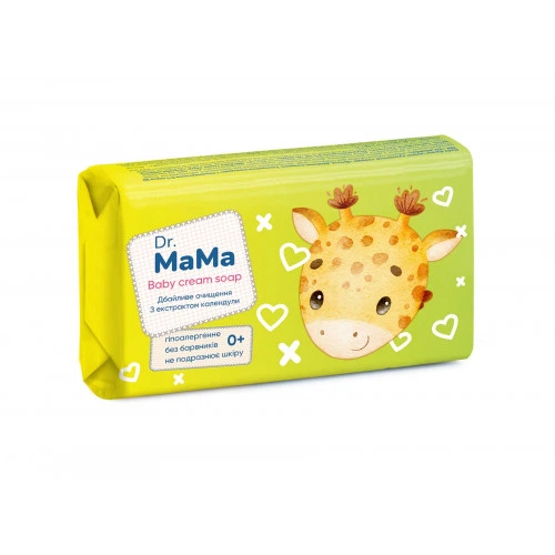 Мило дитяче Dr.Mama з календулою 90г (4820263230909) - Фото 1 Мило дитяче Dr.Mama з календулою 90г (4820263230909) - зображення 1