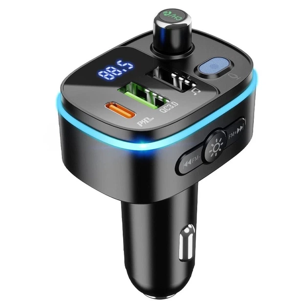 Трансмиттер автомобильный Hoco E62 Bluetooth 2 x USB A + USB C QC3.0 PD 20W Black (6931474756299) - Фото 3 Трансмиттер автомобильный Hoco E62 Bluetooth 2 x USB A + USB C QC3.0 PD 20W Black (6931474756299) - изображение 3