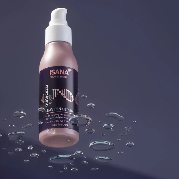 Профессиональная восстанавливающая сыворотка для волос Isana Professional Molecular Repair 100 мл - Фото 2 Профессиональная восстанавливающая сыворотка для волос Isana Professional Molecular Repair 100 мл - изображение 2