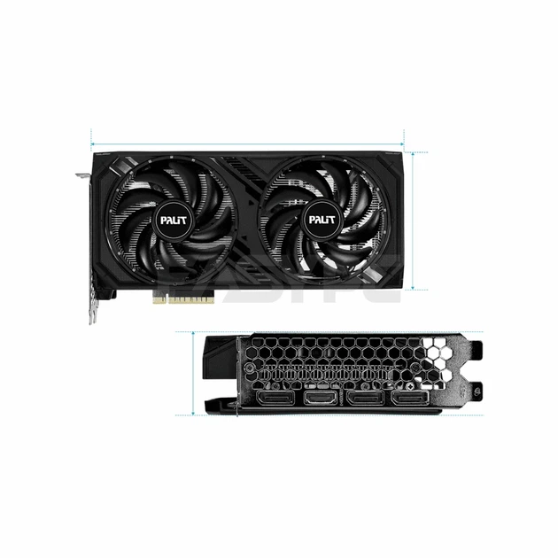Видеокарта Palit GeForce RTX 4060 Dual OC 8GB GDDR6 - изображение 2