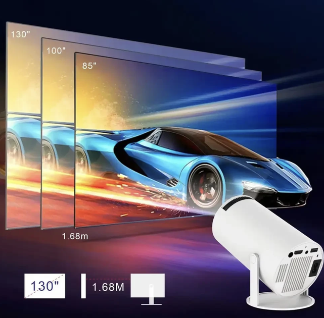 Игровой смарт-проектор M300 MAX с Android 11.0, двумя джойстиками, более 1000 встроенных игр, Wi-Fi, Bluetooth и поддержкой 4K UHD - изображение 6