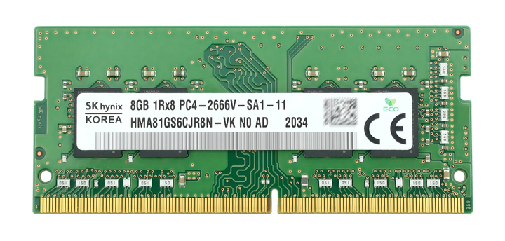 Оперативна пам'ять SODIMM 8Gb DDR4-2666 Hynix HMA81GS6CJR8N-VK б/в hma81gs6cjr8n-vk - Фото 1 Оперативна пам'ять SODIMM 8Gb DDR4-2666 Hynix HMA81GS6CJR8N-VK б/в hma81gs6cjr8n-vk - изображение 1