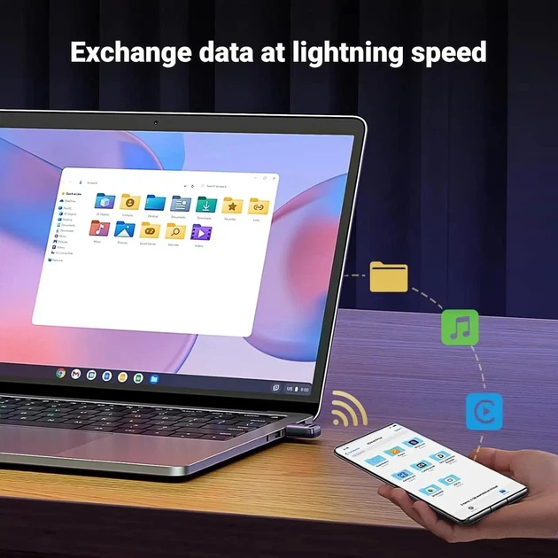 USB Bluetooth-адаптер UGREEN CM748 Bluetooth 5.4 зовнішній до 20 м чорний - зображення 6