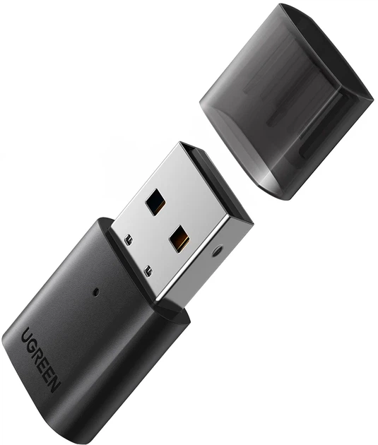 Адаптер USB Bluetooth 5.0 UGREEN CM390 чорний пластик - зображення 3