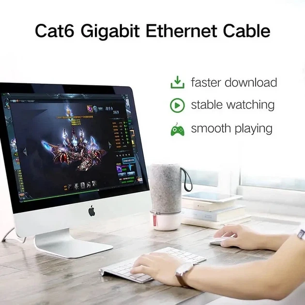 Сетевой кабель Патч-корды UGREEN NW102 Cat 6 U/UTP 5м ПВХ Черный - изображение 4
