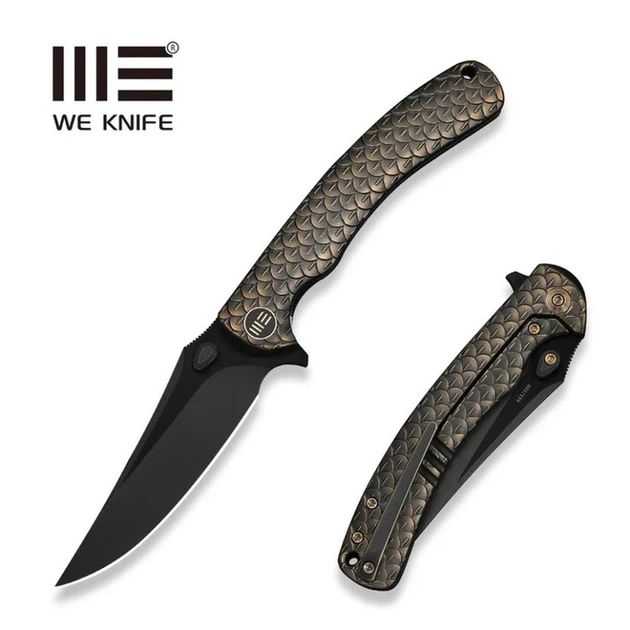 Нож складной туристический Weknife Dracarys, (9.1 см) Böhler M390 / титан 6AL4V бронзовый/черный - изображение 10