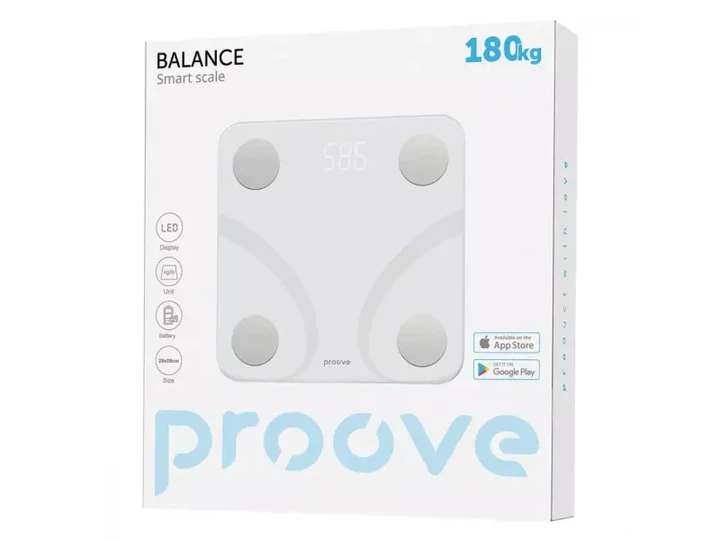Ваги підлогові електронні Proove Balance White (SLBF00010002) - изображение 3
