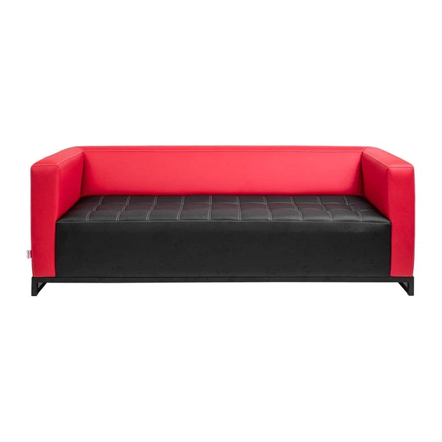 Диван Space 210×76×76 см екошкіра Black & Red (металевий каркас) - изображение 4