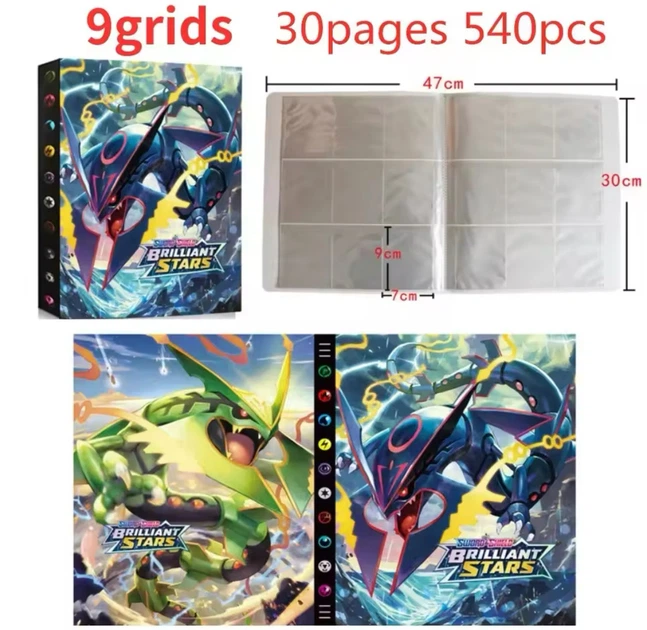 Альбом для карт Покемон Pokemon 540 ячеек, 30 страниц, 9 карт на странице - Фото 8 Альбом для карт Покемон Pokemon 540 ячеек, 30 страниц, 9 карт на странице - изображение 8